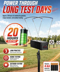 Projectile Speed Chronograph With Bluetooth App And Infrared Optical Sensors 0 To 9999 Feet Per Second Velocity Meter Adjustable Stand Data Storage For Multiple Test Runs Pro Grade For Ballistics Archery And Firearm Labs on field stand