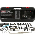 Pro Grade 37 Piece Engine Timing Tool Set For VW And Audi Timing Belt Service Kit with tools and case displayed