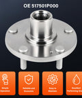 Premium Wheel Bearing And Hub Assembly For Hyundai Elantra 2011 2012 And Kia Forte 2014 2018 Front Left And Front Right Fitment