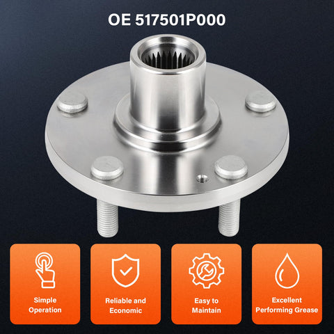 Premium Wheel Bearing And Hub Assembly For Hyundai Elantra 2011 2012 And Kia Forte 2014 2018 Front Left And Front Right Fitment