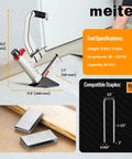 Heavy Duty Pneumatic Flooring Nailer With Rubber Mallet For Fast Hardwood And Engineered Wood Installations, showing dimensions and specifications.