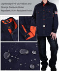 Lightweight Flame Resistant Welding Shirt For Men NFPA 2112 Certified Tough As Nails Water And Oil Repellent Finish