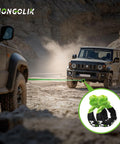 Two Pack Beefy Synthetic Soft Shackles Three Quarter Inch By Twenty Three Inch With Sixty Six Thousand Pounds Break Strength For Off Road Recovery Tow Rigging Marine Green