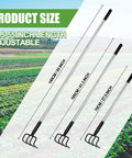 Long Hand Cultivator With Telescopic Handle And Soft Grip For Easy Digging And Loosening And Weeding In The Garden size options