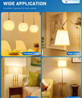 Various lamp types, including pendant, wall, desk, and floor lamps, showcasing excellent lighting for different settings.