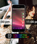 Smartphone app controlling 66 Foot RGB LED Strip Lights Kit With Music Sync App Control Remote 16 Million Colors 28 Dynamic Modes Display