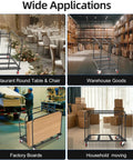 Heavy Duty Folding Table Cart With 1800 LB Capacity And 10 Table Load in restaurant, warehouse, factory, house settings
