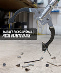 36 inch reacher grabber tool with magnet picking up metal