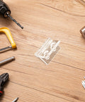 Clear Acrylic Cabinet Hinge with Pre Drilled Holes Frosted Small Decorative Box Hinge for Easy Installation on wooden surface