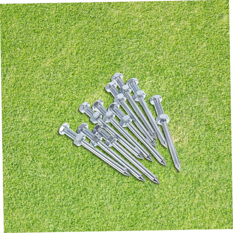 Ten Piece Lawn Aerator Shoes With Metal Spikes For Deep Soil Aeration And Healthier Grass Growth on green lawn