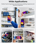 Electrical, house, and building inspectors using TC001 Plus Pro Grade Thermal Camera For Android With 512 X 384 Super IR Resolution.