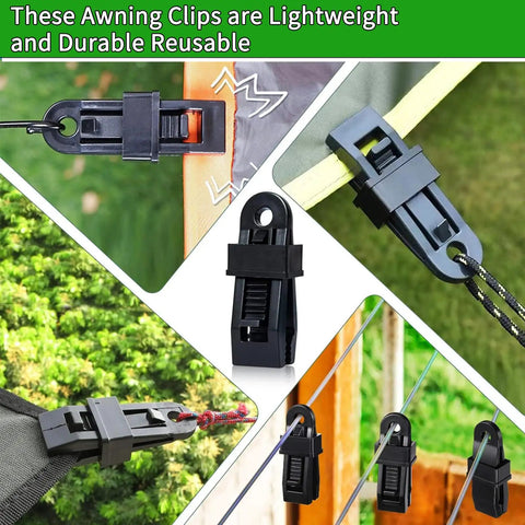 Heavy Duty Lock Grip Tarp Clips 30 Pcs Multipurpose Fix Clamp For Awnings Camping Tents Caravan Canopies And Shade Cloth