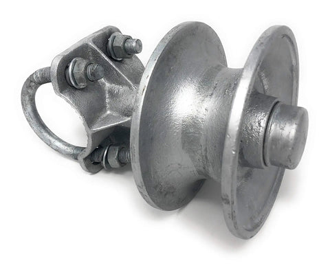 Beefy Heavy Duty Chain Link Gate Rollers Malleable Cantilever For 2 7/8 In Posts And 2 3/8 In Gate Frames Pack Of Four With Double Sealed Bearings Castle Nut And Maintenance Free Industrial Strength