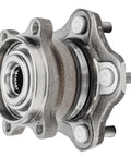 Rear 2-Piece Wheel Bearing Hub Assembly For AWD Nissan Rogue 2008-2020 And Juke 2011-2017 - 2 Hub Kit, 5 Bolt, Non-ABS, 4-Bolt Square Flange, 10-Year Warranty