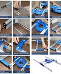 Step-by-step guide using Adjustable Router Sled For Flattening Slabs Planer Jig With Precise Guide Rail Aluminum Alloy.