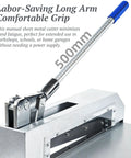 Heavy Duty Manual Guillotine Sheet Metal Cutter 12.4 Inch for Copper Aluminum PCB Boards and Thin Metals with long handle