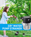 Two Pack Water Pump Strainers With Three Eighth Inch Hose Barb Inline Mesh Filter Screen Twist On Plumbing Strainers