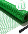 Temporary Garden Fence 4x100 Feet With 50 Zip Ties Heavy Duty Plastic Snow Fence Yard Barrier Green Roll and Ties
