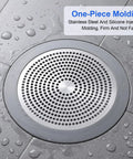 Amaxiu 2Pcs Shower Drain Hair Catcher, 3.54in/5.7in Shower Drain Cover, stainless steel drain cover, one-piece molding