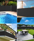 Various uses of Privacy Fence Screen 6x50ft For Yard And Backyard, 170 GSM Heavy Duty Shade Cover With Copper Brass Grommets