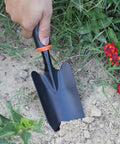 Heavy Duty Garden Trowel With Ergonomic Non Slip Grip Rust Resistant Finish used for digging in garden soil