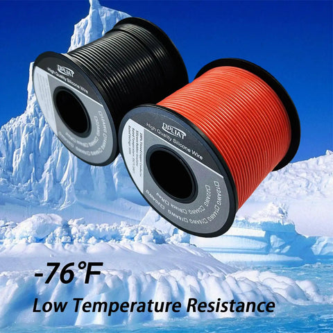 18 Gauge Silicone Wire Set Red 100ft And Black 100ft For High Temp Up To 200 C Ultra Flexible 18 AWG Stranded Tinned Copper