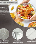 Insulated Foil Wrap Sheets 12x12 Pre Cut Greaseproof And Waterproof For Sandwiches Burgers Hot Dogs Burritos 50 Pack Keeps Food Fresh