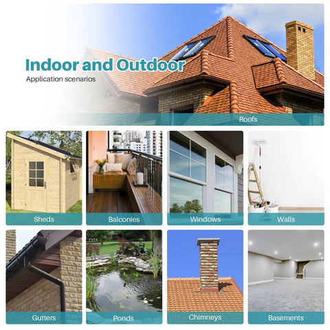 Application scenarios for High Performance Clear Waterproof Sealant And Hassle Free Leak Stopping Coating For Home And Shed Repairs 35 Oz.