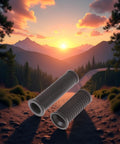 Two Pack MTB Handlebar Grips For Twisting Shifter, Shock Absorbing Anti Slip Rubber Grips, Universal Fit For Mountain Biking