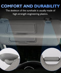 Honda CRV Sun Visor Driver Side With Lighted Mirror Gray Replacement 2017-2022 high-strength engineering plastic