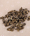 20 Pieces Jewelry Box Latches Set Thickened Solid Bronze Tone Antique Style Box Latch With Zinc Alloy Construction