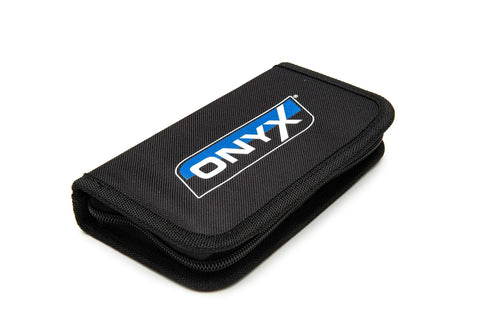 Black zippered case for Pro Grade Do It All RC Tool Set For Air And Surface Startups With Aluminum Handle And Zipper Case.