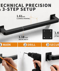 Rock Solid Black Wrought Iron Indoor Stair Handrail With Heavy Duty Square Tube Safety Railing And Sleek Matte Finish For Hallway Protection and installation guide