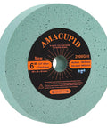 Six Inch Elastic Polyurethane Buffing Wheel Two Thousand Grit Yields Ridiculously Smooth Mirror Polish On Stainless Steel And Copper With Three Quarter Inch Arbor Knockout Addition To Your Bench Grinder Setup.