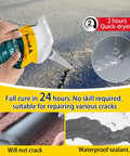 Heavy Duty Concrete Crack Filler And Cement Repair Paste With Self Leveling Formula being applied to fix driveway cracks.