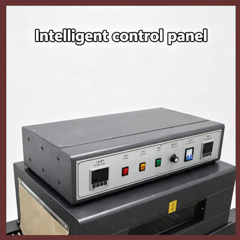 Intelligent control panel of the 220V Industrial Heat Shrink Wrapping Machine Tunnel With Heavy Duty Chain Conveyor For Large Items.