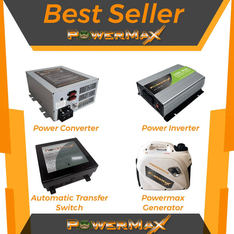 Best Seller PowerMax 50 Amp Automatic RV Transfer Switch PMTS-50 For Shore Power And Generator, 120/240V