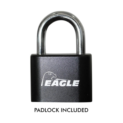 Heavy Duty Stainless Steel Combination Padlock Included with Bright Red Fire Department Box