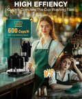 High Capacity Commercial Electric Glass Washer Kickin It Solid In Busy Bars And Cafes By Powerfully Scrubbing Six Hundred Cups Hourly on bar.