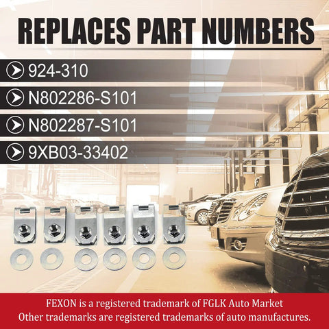 Heavy Duty Steel Truck Bed Mounting Bolt Kit For Ford Ranger 1983 2011 Replacement Hardware showing part numbers and metal washers.