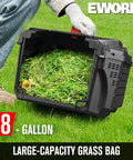 8-gallon grass bag for Corded Electric Lawn Mower 14-Inch Deck 11Amp Power No Gas Quiet Lightweight Push Mower With 30L Bag