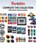 Official NFL merchandise collection featuring team banners, figurines, helmets, mugs, and NFL Football Squeeze Bottle 32 Ounce Hydration Bottle For Sports Kids And Adults Easy Squeeze Design Dallas Cowboys Fan Favorite Water Bottle For Gym Tailgate Game Day School And On The Go.