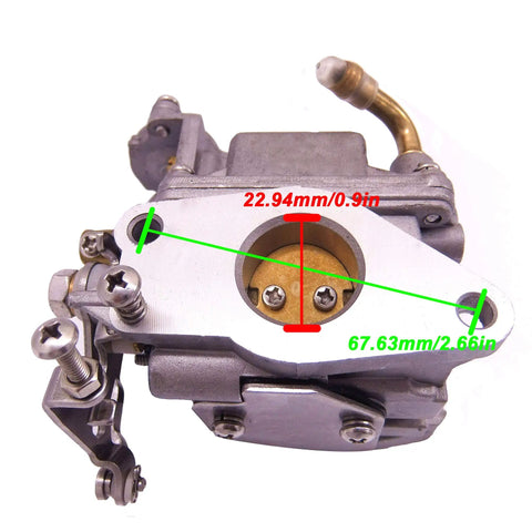 Carburetor For Mercury Mercruiser Quicksilver 8HP 9.9HP 4-Stroke Outboard Engines, OEM Numbers 3303-895110T01, 3303-895110T11.