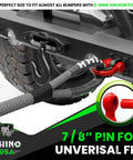 2 Pack D Ring Shackles Heavy Duty Three Quarter Inch Clevis Shackle With Seven Eighths Inch Pin 41,850 Lb Break Strength