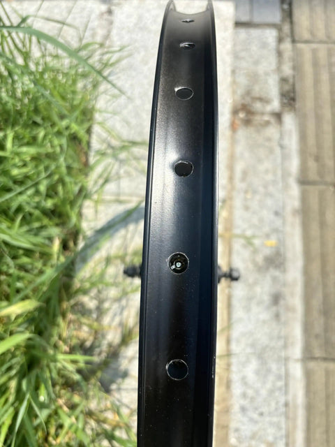 Top view of 26 Inch Double Wall Aluminum Front Rim Beefy Wheel With 10G 36 Spokes For MTB Road Cruiser Bicycles Disc Brake