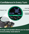 Pro Grade HVAC Digital Manifold Gauge For AC Charging With LCD Backlit Precision Pressure And Vacuum Tester That Reads kPa MPa Bar PSI With Half Percent Accuracy Built In NIST Refrigerant Database Including R22 R134A R41, green LCD display