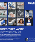 Disinfecting Wipes With Hydrogen Peroxide Cleaner Fresh Scent 5.75 X 7 Inches Pro Grade Sanitizing Wipes in various use cases