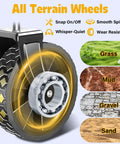 All-terrain wheel for One Step Fold Wagon Cart With 360 Lb Capacity Built For Groceries Camping And Outdoor Gear Ultra Portable