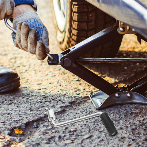 Camper Crank Handle Replacement For RV Trailer Jack Sockets Hand Crank Rocker Easy Install Durable And Wear Resistant shown during use