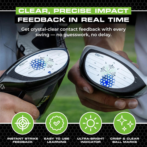 Impact Tape For All Golf Clubs Easy Peel Contact Labels For Driver Fairway Iron And Putter Residue Free Training Aid